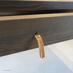 ダイニングテーブル　シンプル　無垢材　天然木　ヴィンテージ風　古木風　マット　オイル塗装　新生活　W150 7枚目の画像