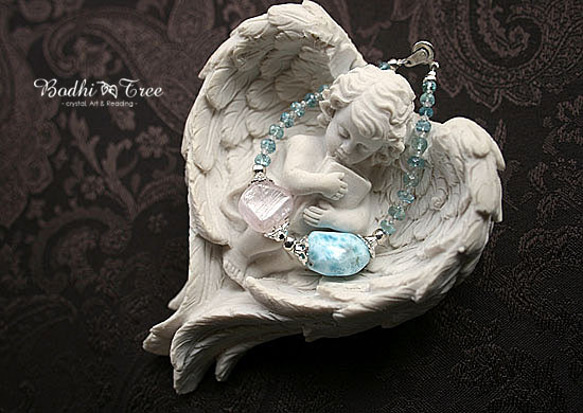 Larimar＆Kunzite手鍊 第2張的照片