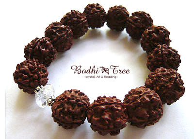 ルドラクシャ（菩提樹）・星入り水晶・ブレス