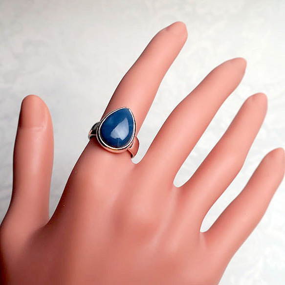 藍歐泊SV開放式戒指-a 第4張的照片