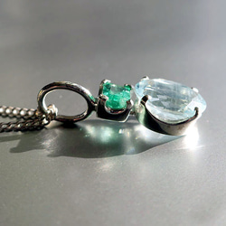 【Creema限量彈簧袋】Aqua＆Emerald組合SVPH＆戒指套裝（免運費） 第8張的照片