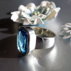 藍色托帕石 SV 戒指（包括運費） 第2張的照片
