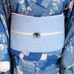 (帯留）アバロンシェルの真珠貝にタツノオトシゴ＆淡水パール 3枚目の画像