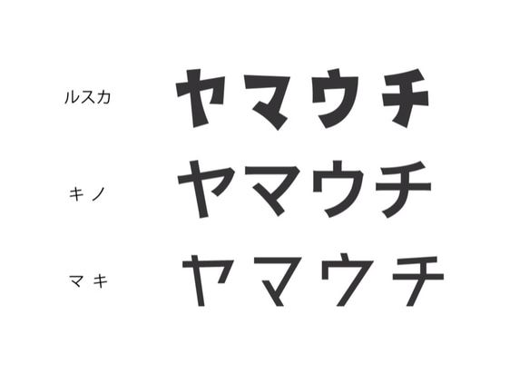 【鉄文字表札カタカナ】アイアン 切り文字（2文字） 4枚目の画像