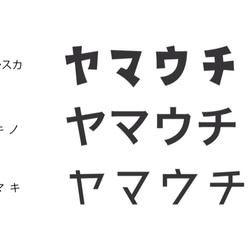 【鉄文字表札カタカナ】アイアン 切り文字（3文字） 5枚目の画像