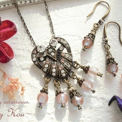 ～*･ღ＊愛しのantique saphiret＊ღ.*～ピアス。Ⅱ 3枚目の画像