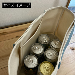 新色 キャンバスバッグ(M) Dカン付き 父の日プレゼント 手提げ ランチバッグ ポケット 帆布 茶色 キャメル48 7枚目の画像