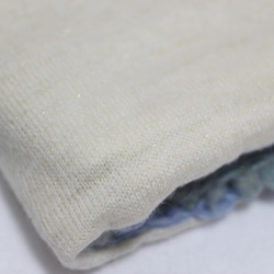 イタリア製毛糸 Delanna 首すっぽり極暖手編みスヌード ウール裏地付き改良版 綿菓子のように軽い虹色パステルカラー 7枚目の画像