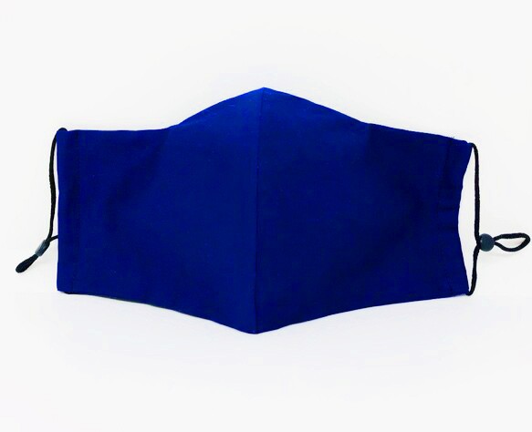 環保布口罩，內袋，四季清爽，寶藍，藍靛，海軍藍 第2張的照片