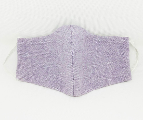 【再販】マスク2020 ポケット付き 立体コットンマスク 保温タイプ ラベンダーのような薄い紫 藤色 ★送料無料★ 2枚目の画像