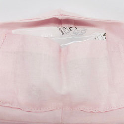内ポケ付きエコな布マスク  軽やかコットンリネン 上品な淡い桜のベビーピンク ペールトーンの乙女椿色 6枚目の画像