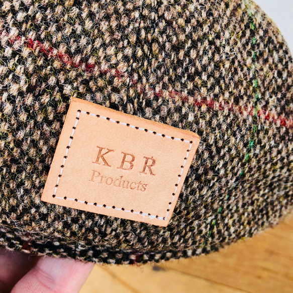 HarrisTweed Casquette ハリスツィード×レザー ワークキャスケット 5枚目の画像