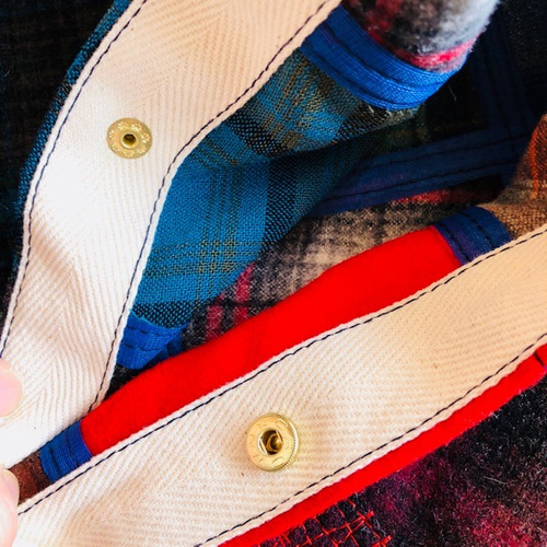 Vintage Pendleton リメイク パッチワーク ウールクッションカバー