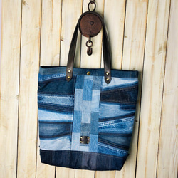 No.627【DENIM✖️SIDEpocket ToteBag】カートバッグ✨ No.627【DENIM✖️SIDEpocket ToteBag】カートバッグ✨