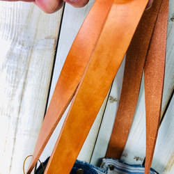 リメイクデニム　パッチワーク トートバッグ  (L)  ヴィンテージデニム ヴィンテージリネン 10枚目の画像