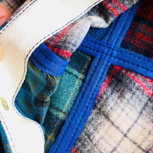Vintage Pendleton リメイク パッチワーク ウールクッション Vintage Pendleton リメイク パッチワーク ウールクッション