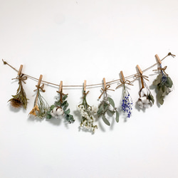 ドライフラワー ガーランド ナチュラル 再販 ナチュラル カラー ドライフラワーガーランド3点セット ドライ