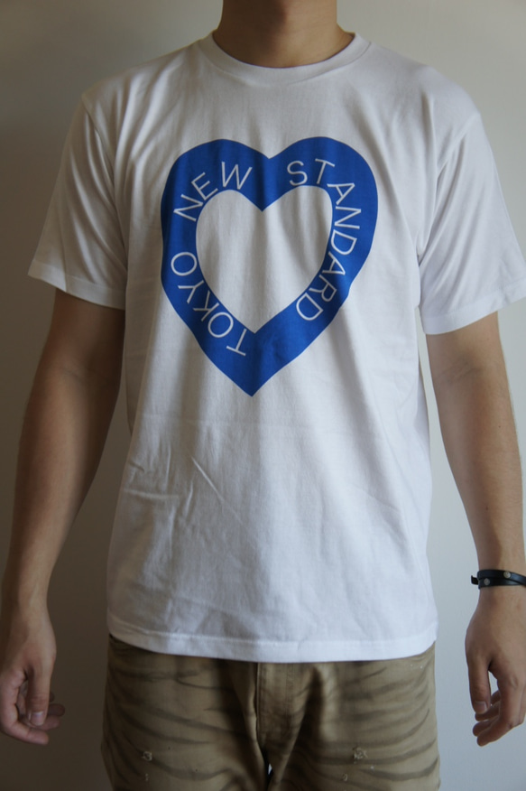 S/S ハートロゴTシャツ（ブルー） Tシャツ NEW STANDARD 通販