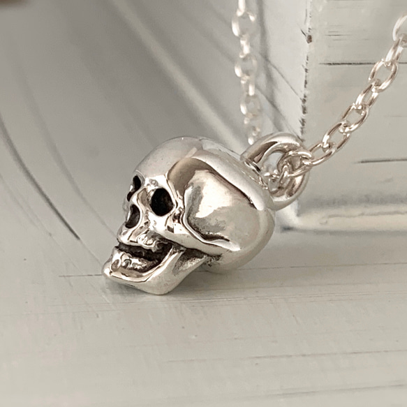 スカルチョーカーネックレス　SkullChoker necklace sv925 2枚目の画像