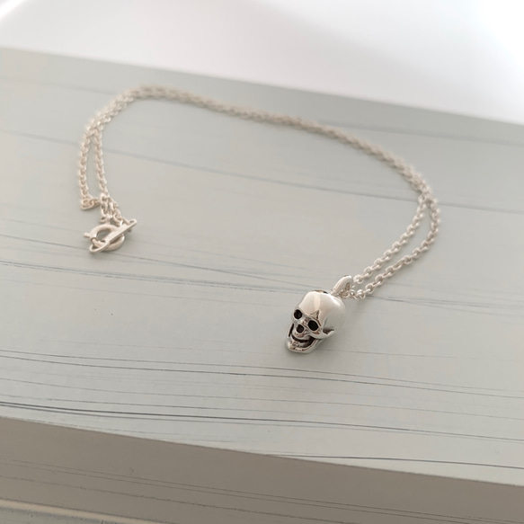 スカルチョーカーネックレス　SkullChoker necklace sv925 3枚目の画像