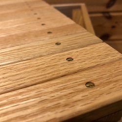 wood storage box【oak】 (収納/ボックス/ストレージ/テーブル/キャンプ/アウトドア) 5枚目の画像