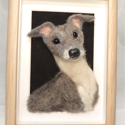 専用　油絵　イタリアングレーハウンドの美しいMickeyちゃんと小花咲く草原 専用 油絵 イタリアングレーハウンドの美しいMickeyちゃんと小花咲く草原