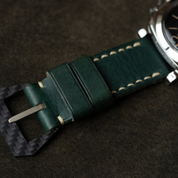 革のベルト ラグ幅26mmの腕時計用 265/26 ELBAMATT TQS / Beige  一品もの即納 6枚目の画像