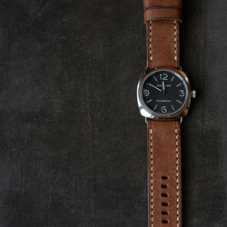 革のベルト ラグ幅26mmの腕時計用 271/26B PUEBLO CGC / Beige  一品もの即納 4枚目の画像