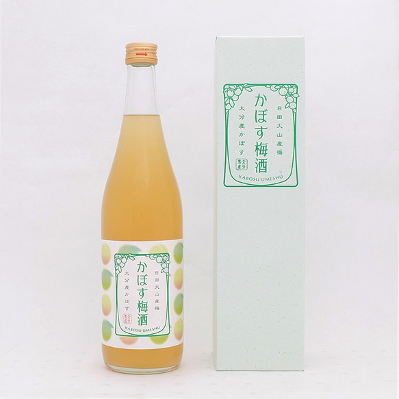 かぼす梅酒 Alc.12°（720ml）（専用化粧箱） 2枚目の画像