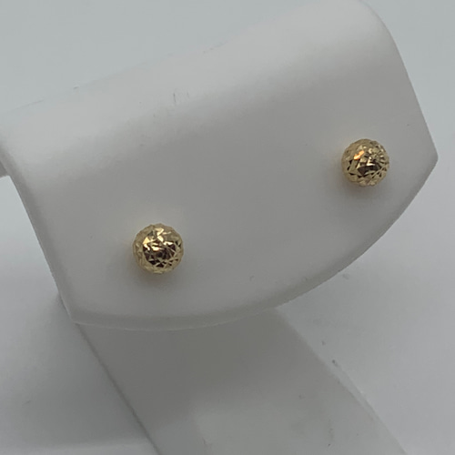 K18ミラーボールピアス 18金ミラーボールピアス②スクランブルボール  