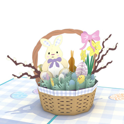 ポップアップグリーティングカード　Easter Basket 3枚目の画像
