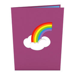 ポップアップグリーティングカード　Rainbow 3枚目の画像