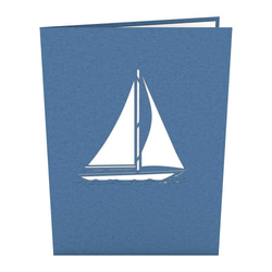 ポップアップグリーティングカード　Sailboat 3枚目の画像