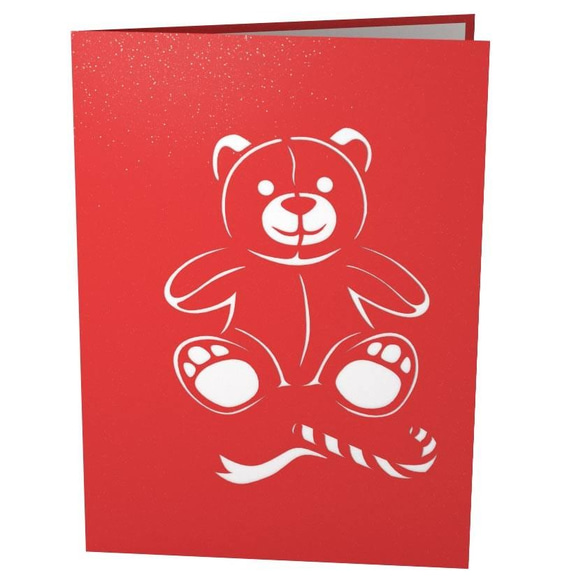 ポップアップグリーティングカード　Christmas Bear 3枚目の画像