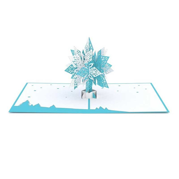 ポップアップグリーティングカード　Snowflake 2枚目の画像