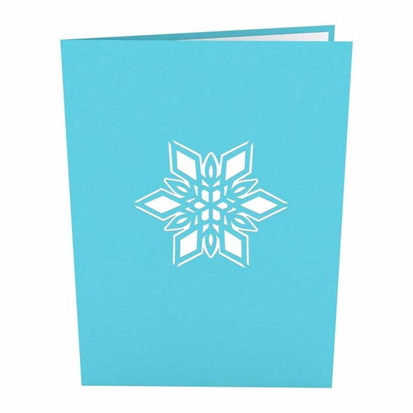 ポップアップグリーティングカード　Snowflake 3枚目の画像