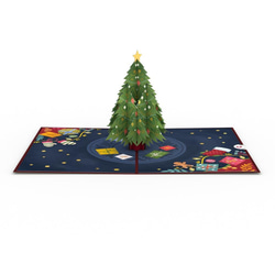 ポップアップグリーティングカード　Festive Christmas Tree 4枚目の画像