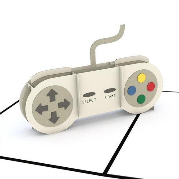 ポップアップグリーティングカード　GAME CONTROLLER 1枚目の画像