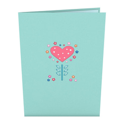 ポップアップグリーティングカード　Floral Heart 3枚目の画像