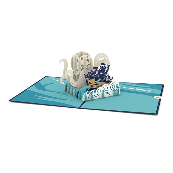 ポップアップグリーティングカード　 Release the Kraken 2枚目の画像