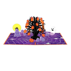 ポップアップグリーティングカード　Spooky Tree 3枚目の画像