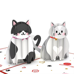 ポップアップグリーティングカード　Love Cats 1枚目の画像
