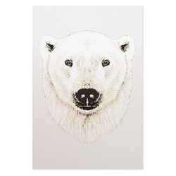 二層合紙凹凸アート『白熊-White bear-』 切り絵 Lovepop Creema Shop