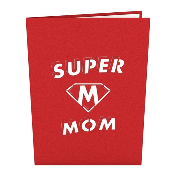 ポップアップグリーティングカード　Super Mom 4枚目の画像