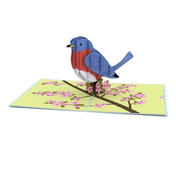 ポップアップグリーティングカード　Bluebird 2枚目の画像