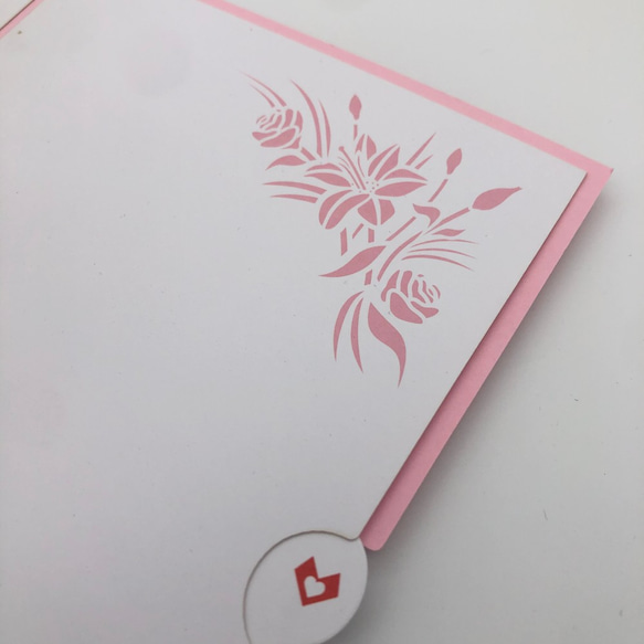 ポップアップグリーティングカード　Flower Bear 5枚目の画像
