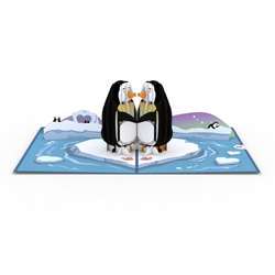 彈出式賀卡戀愛中的企鵝 第4張的照片