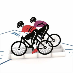 ポップアップグリーティングカード　Cyclist 1枚目の画像