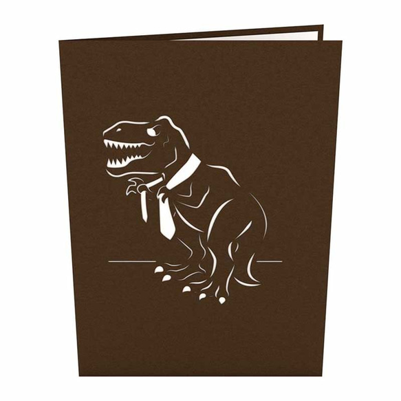 ポップアップグリーティングカード　T-Rex Dad 3枚目の画像
