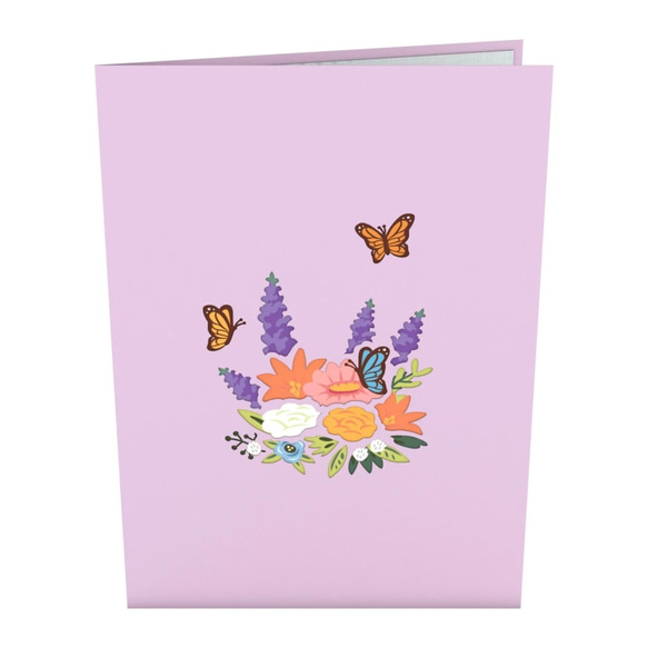 ポップアップグリーティングカード　Flower Basket 6枚目の画像
